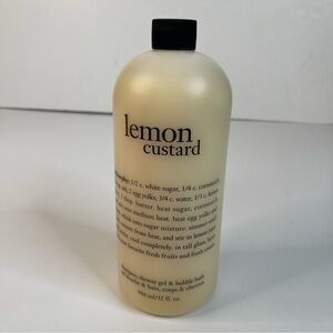 Philosophy Lemon Custard Bath Shower Gel 32 oz NWT